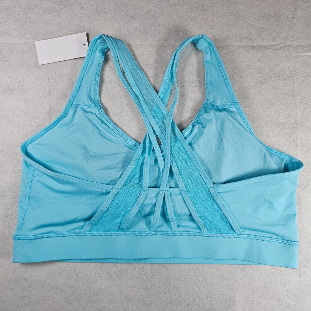 NEW Avia Women's Impact Strappy Sports Bra Blue XXL - Picture 4 of 4